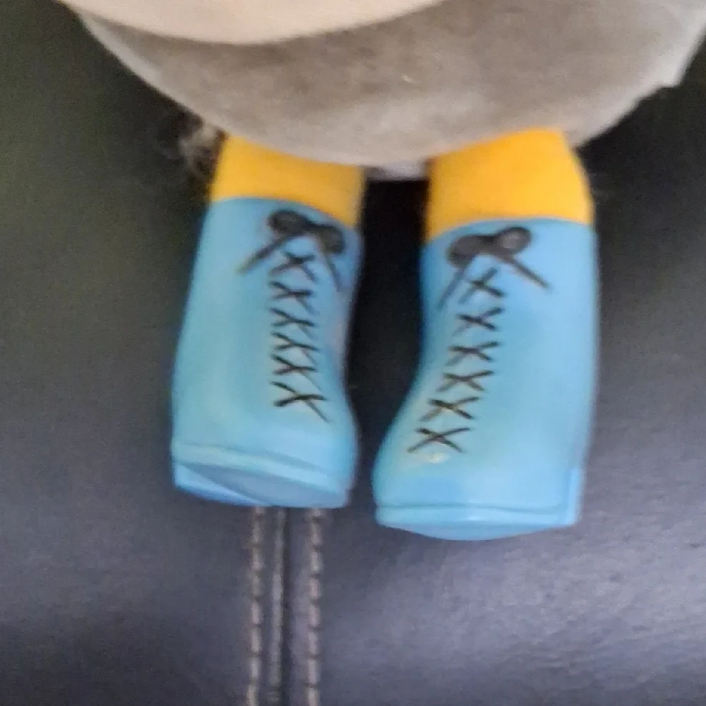 Gray and Blue Bird Plush Toy